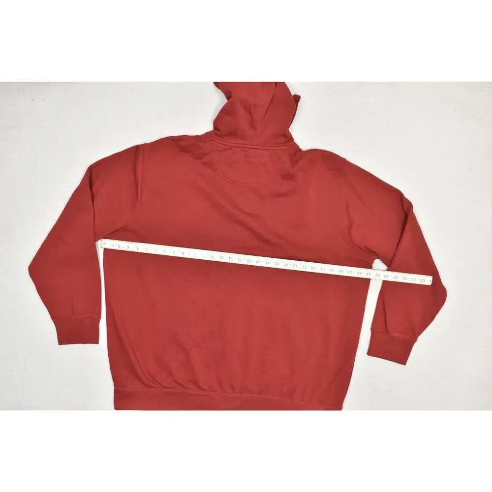 U.S. Polo Assn. Men's Red Full Zip Hoodie Regular Size 3XL jacket Pockets